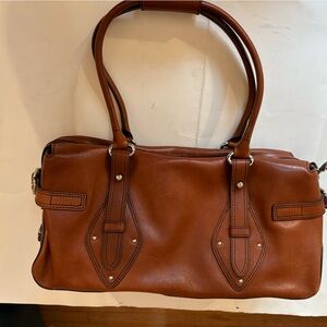 Cole Haan Trinity Burnt Orange Leather Handbag Purse 15 x 7